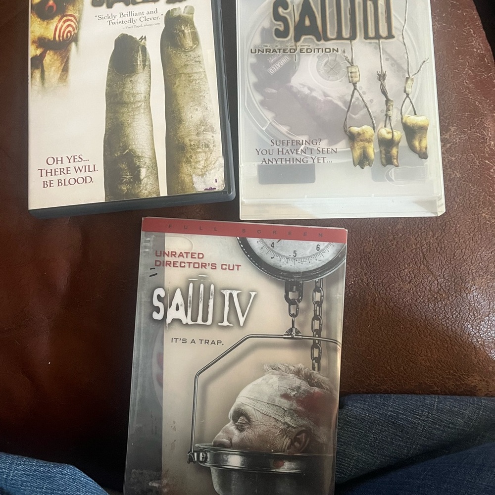 Saw 2, 3, and 4